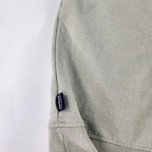 Patagonia Mens Arched Fitz Roy Bear Siz S Uprisal Crew Sweatshirt Beige Pullover - Picture 8 of 11